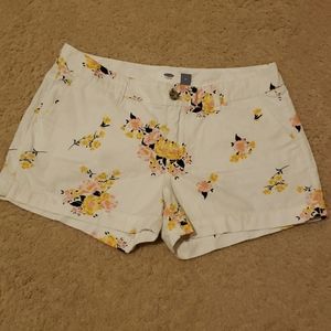 Mid-Rise Printed linen-Blend Everyday Shorts